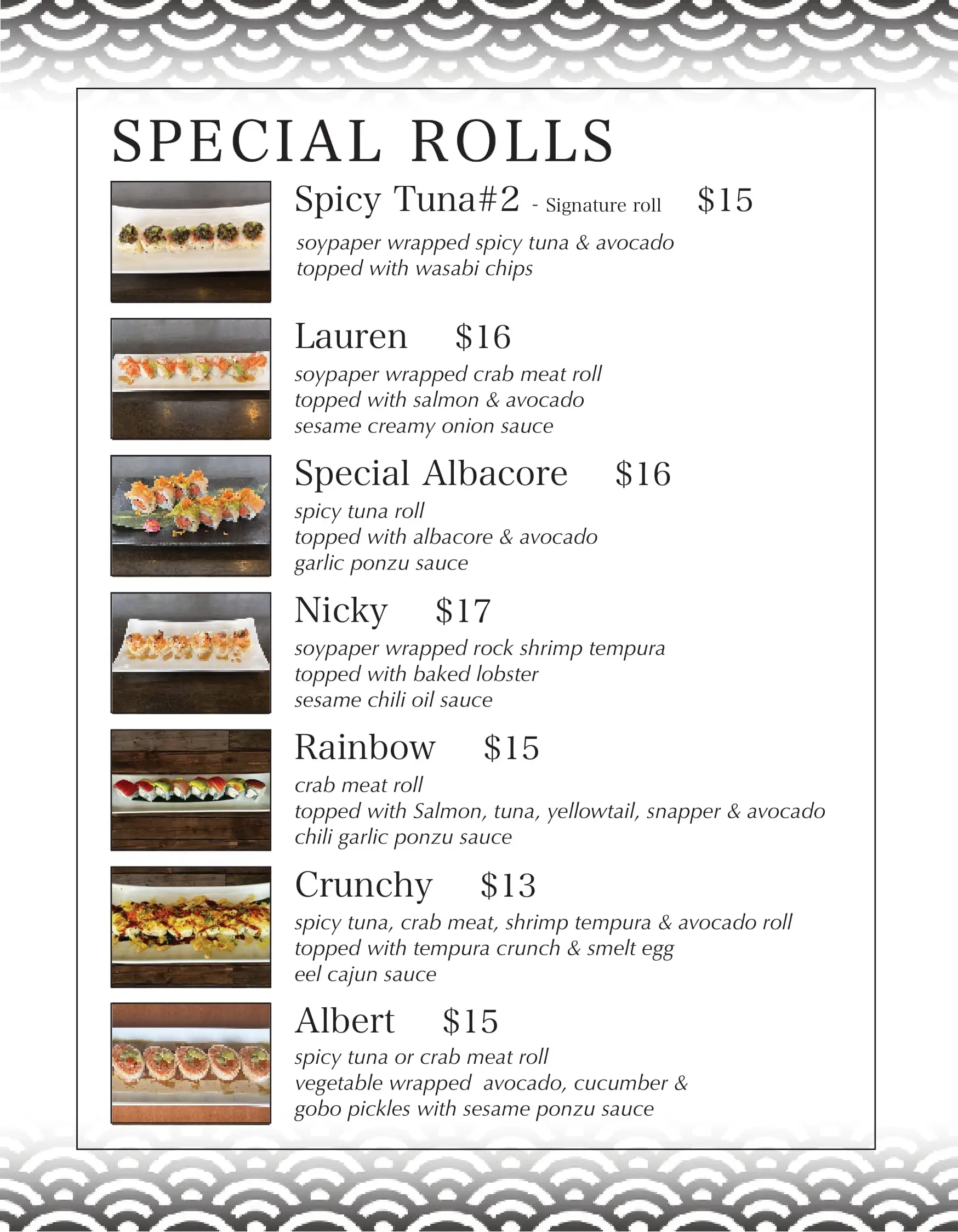 Special Rolls